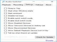 Audio Switcher screenshot