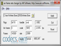 AVI Frame Rate Changer screenshot