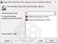 Ogg DirectShow Filters screenshot