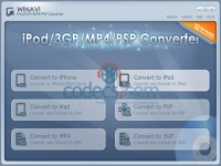 WinAVI iPod/PSP/3GP/MP4 Video Converter screenshot